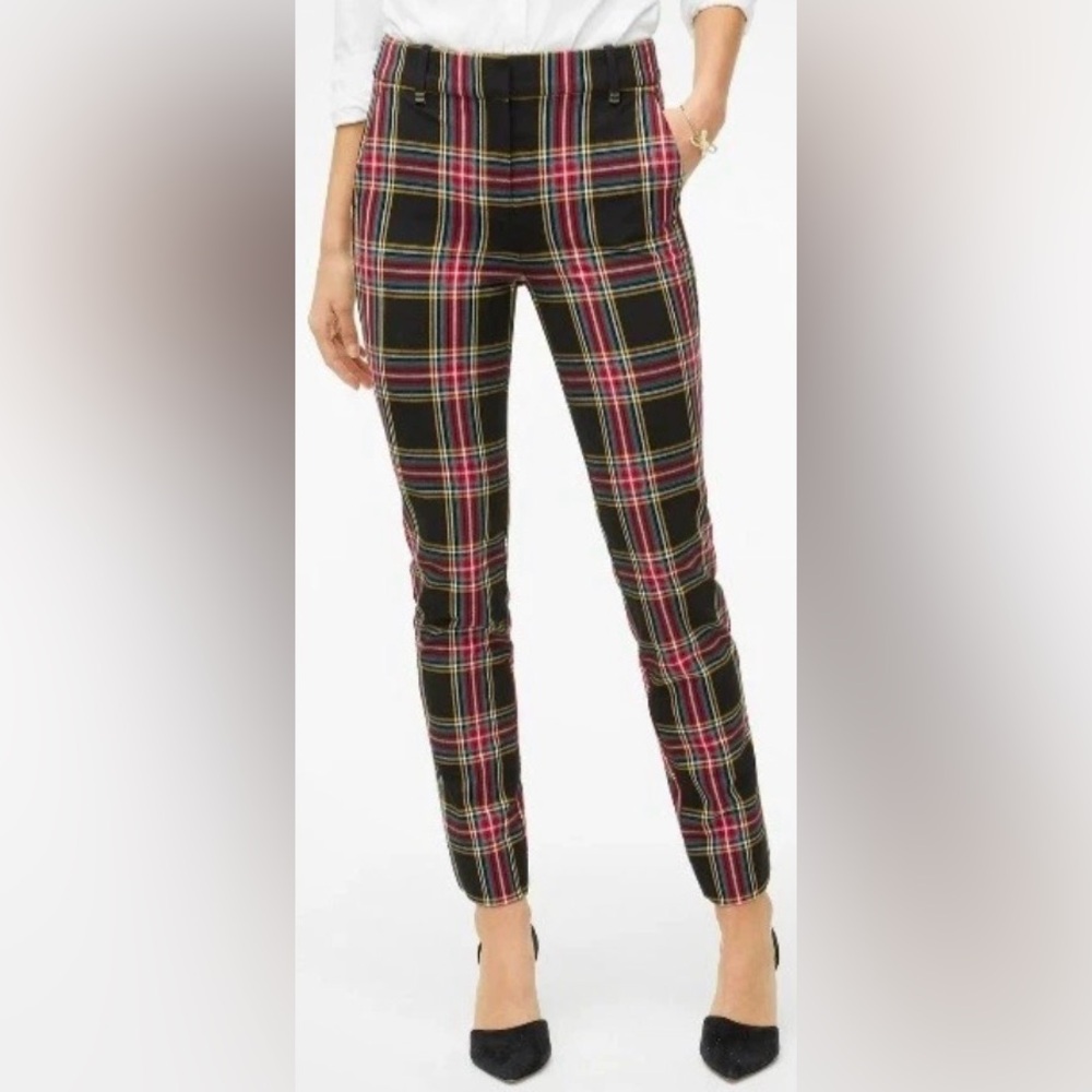 J Crew Ruby Tartan Plaid Pants size 4 - Picture 3 of 10